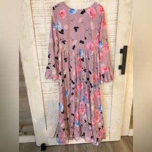 Mauve floral SheIn dress